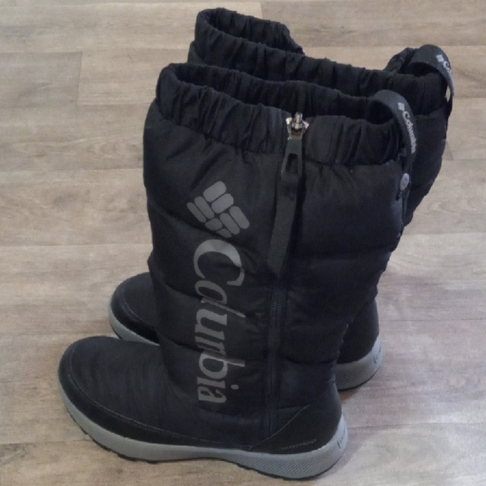 Columbia Women's Size 6.5 Paninaro Omni-Heat Tall Winter Boots - Black